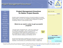 Tablet Screenshot of project-management-knowhow.com